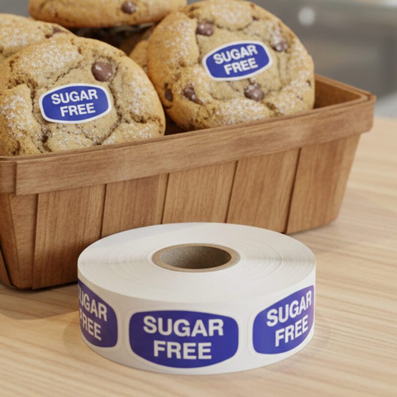 568080-Sugar-Free-Label Sugar free sticker