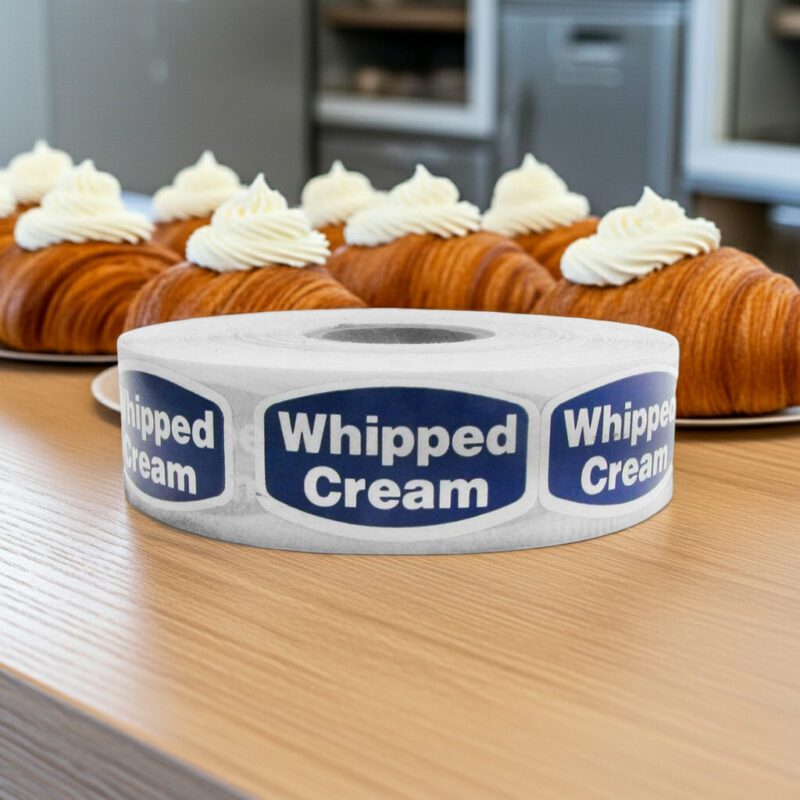 568103-Whipped-Cream-Flavor-Label whipped cream sticker